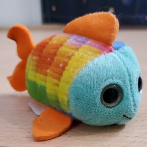 Ty Rainbow Fish Beanie Baby Blue, Orange Accents Sami 🌏5/$10🌏